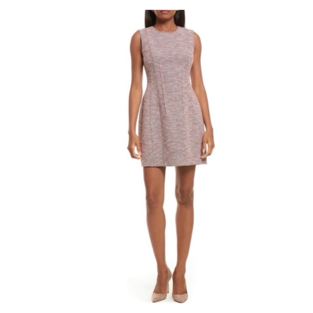 EUC Theory Hourglass K Beacon Tweed Sleeveless Dress  Size 2